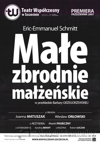 Małe zbrodnie małżeńskie - Teatr Współczesny Szczecin